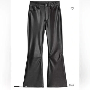 Rag & Bone Casey Faux-Leather Flare Pants NWT Size 31/Large